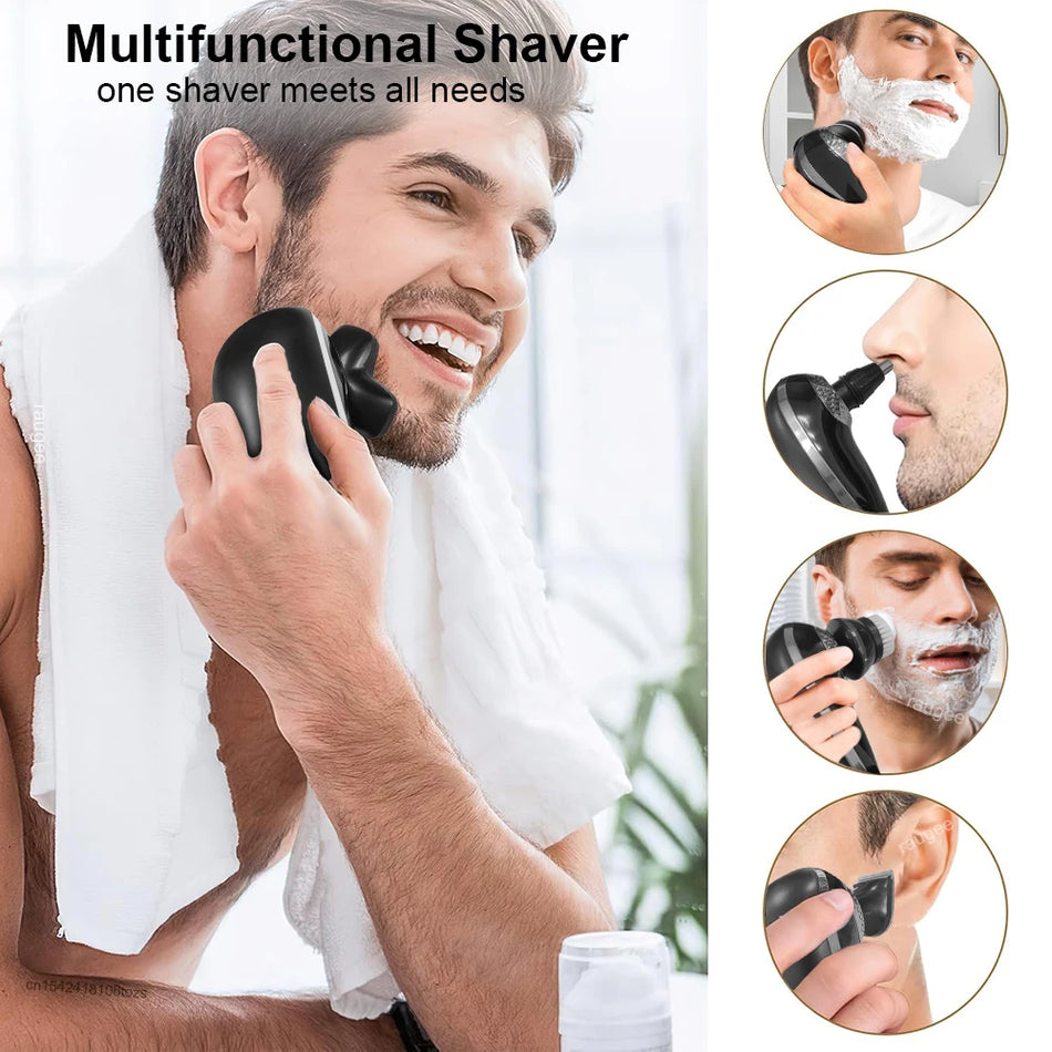 Electric Head Shaver for Men, Bald Head Shaving Razor and Beard Trimmer
