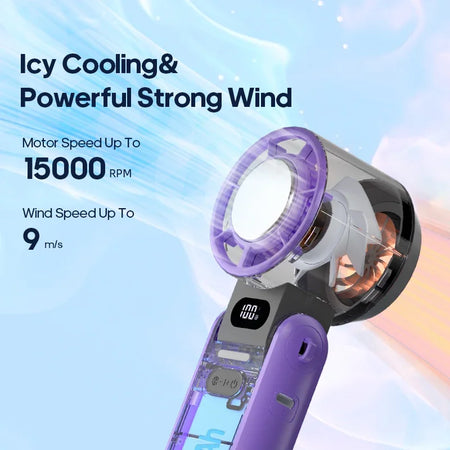 F53K Portable Air Cooling Turbo Fan &ndash; 3600mAh Foldable