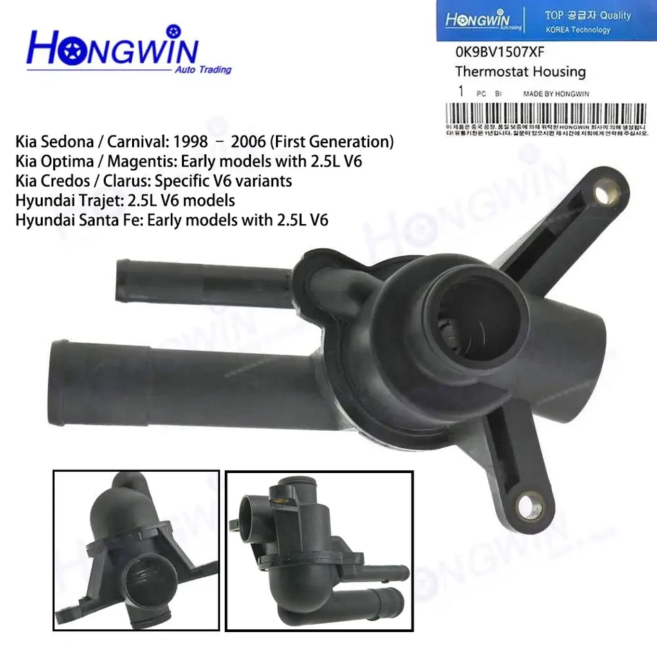 Pouzdro termostatu chladicí kapaliny pro Kia Hyundai Sedona Carnival Optima 2.5L V6
