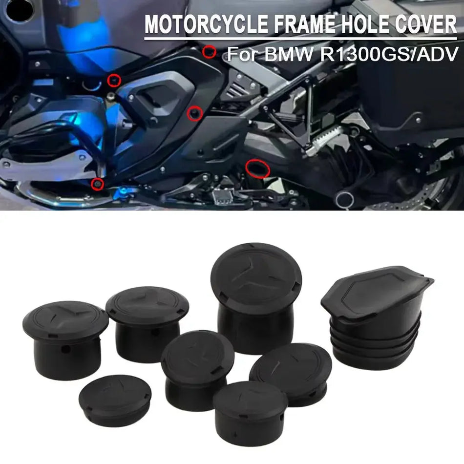 Motorcycle Frame Hole Cover Caps Plug For BMW R1300GS ADV R1300 GS GSA R1300GS Adventure 2023-2025 2026 Moto Frame Hole Caps by InterCyprus Trading Ltd