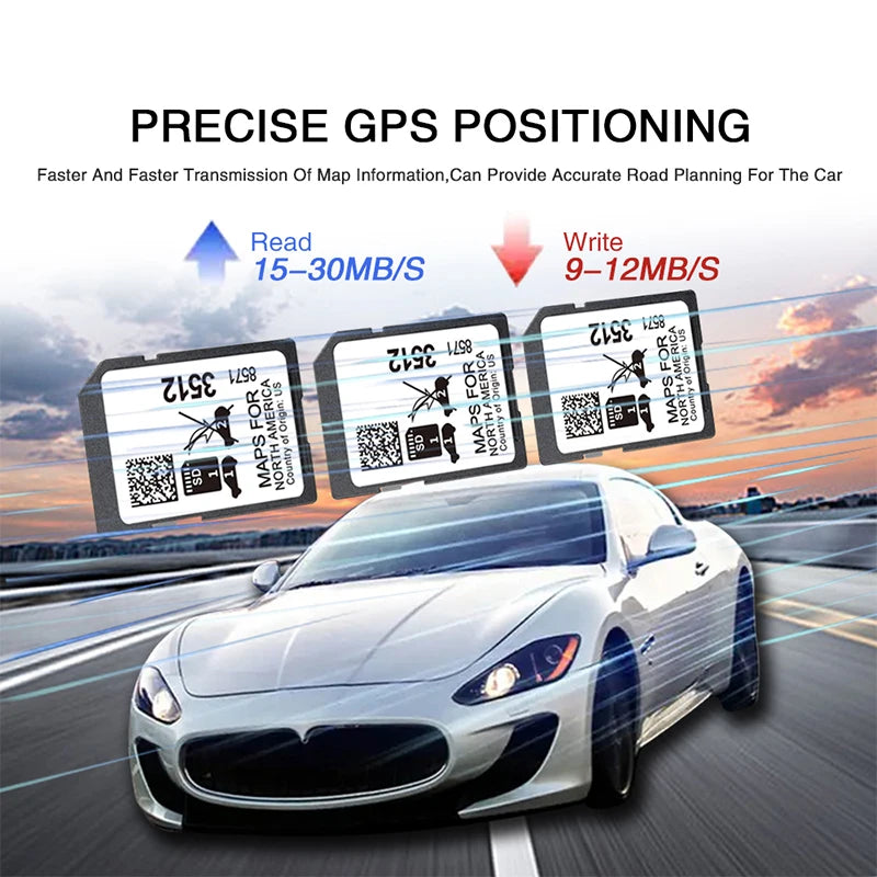 8571-3512 Sat Nav Card &ndash; Canada USA Mexico Maps Update