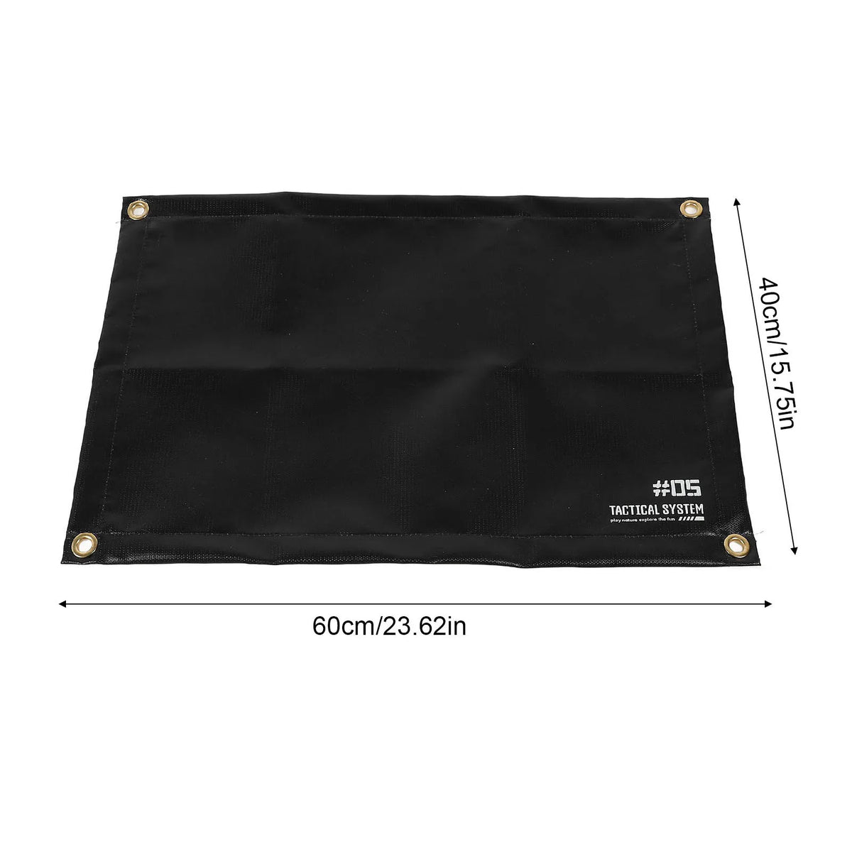 Grill Floor Pad Protective Under Grill Mat &ndash; Heat Safe black