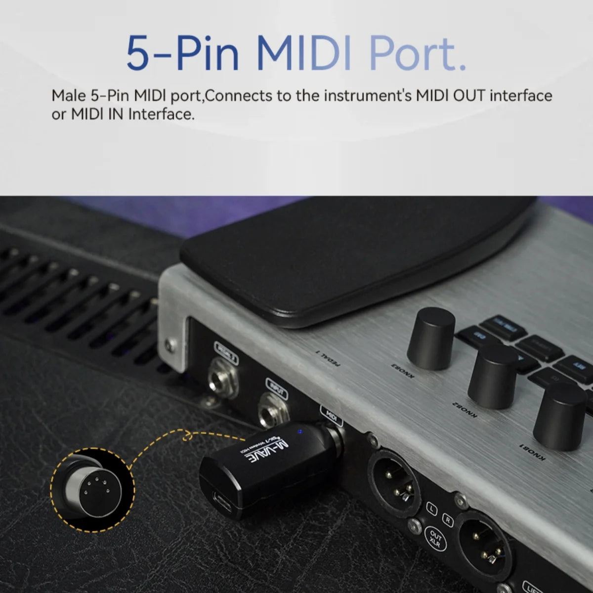 M-VAVE SK7 1/2/5/10 Wireless MIDI Adapter - Low Latency