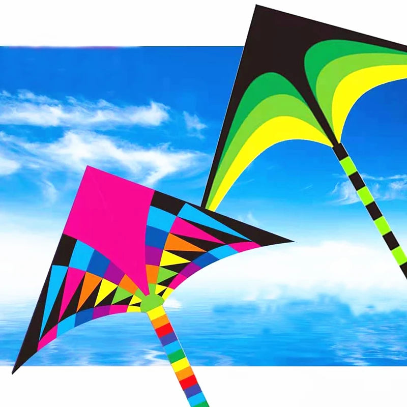 free shipping large delta kite for kids kite nylon toys flying kites rainbow kite toy outdoor butterfly wings flight kite snakes