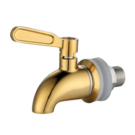 Gold Rose Stainless Steel Beverage Dispenser Faucet - Perfect for Wine &amp; Beer Barrels gold-16mm
