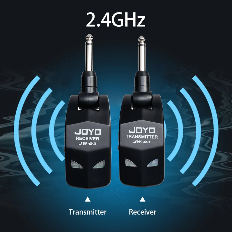 Kabelloses Gitarrensystem 2.4G 20m Reichweite, 5ms Latenz für Bass und Gitarre