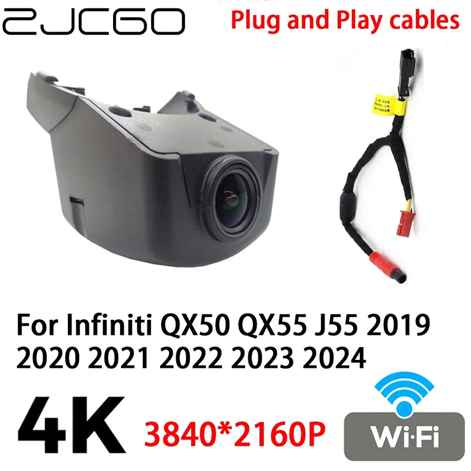 Infiniti QX50 QX55 J55 Dash Cam 4K Ultra HD Car DVR with Plug and Play