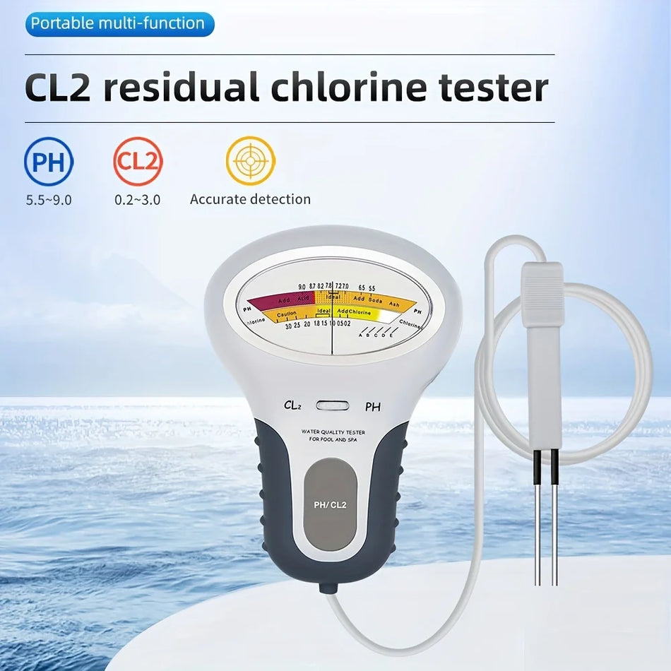 Détecteur de chlore PC102 pour la qualité de l'eau de piscine et le suivi du pH