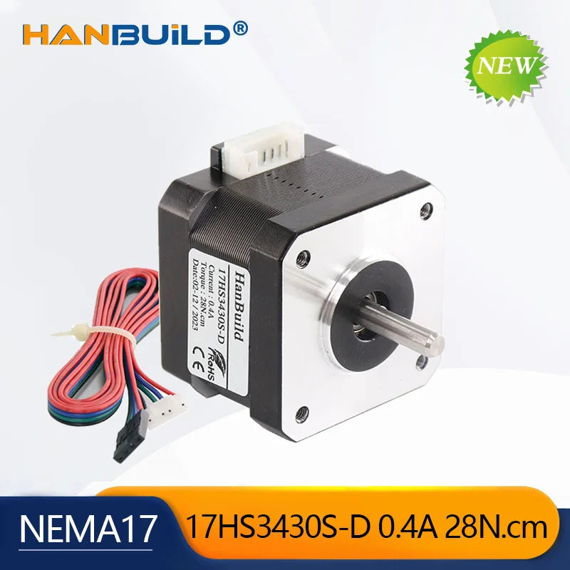 17HS3430S Nema 17 Stepper Motor &ndash; High Torque Performance for 3D Printing CHINA / 17HS3430S-D x 5PCS