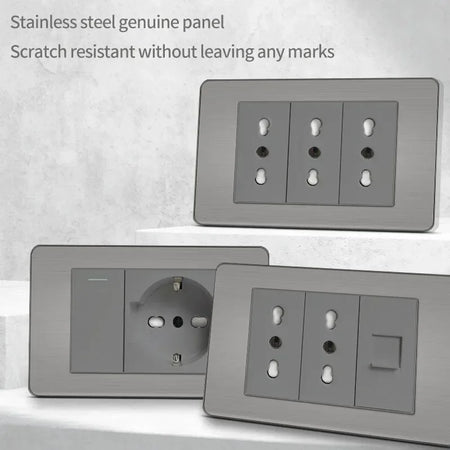 118 Grey Wall Socket USB Type-C Tuya WiFi &ndash; Smart WiFi