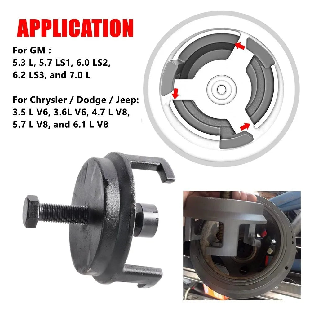 Removal Tool Harmonic Balancer Puller For GM Dodge Jeep Chrysler Ford 25264 Car accessories Disassembly Tool XLB-1047 by InterCyprus Trading Ltd