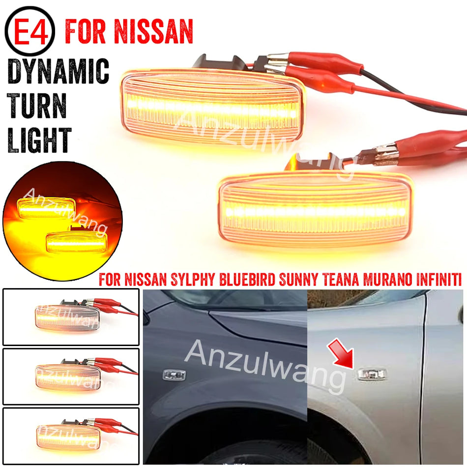 Luces de señal de giro LED dinámicas para Nissan Teana J31 Cefiro Maxima