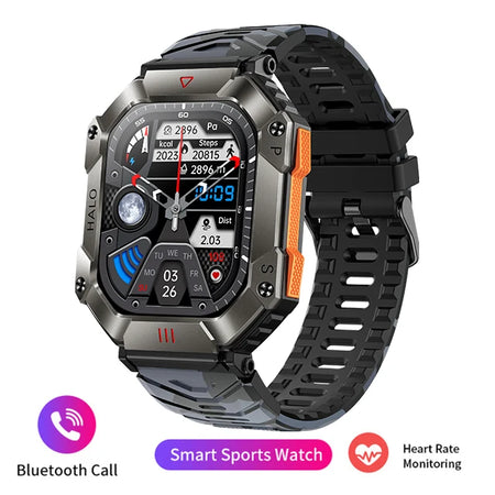 Men's Smart Watch 2023: Fitness, IP68 Waterproof, Bluetooth Calls Black A
