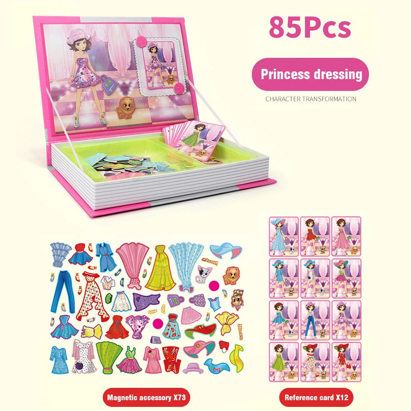 Magnetic Book Puzzle &ndash; Engaging Montessori Learning Game Princess