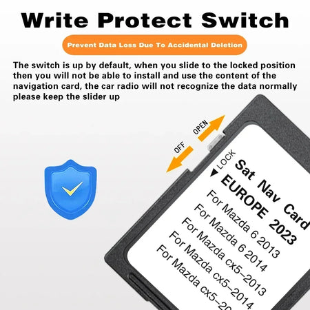 Fitting For Mazda 6 2013 2014 Maps SD Card &ndash; EU Maps