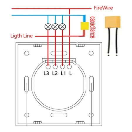 3.3UF 275VAC Anti-Light Flash Safety Capacitor for Smart Touch Switches