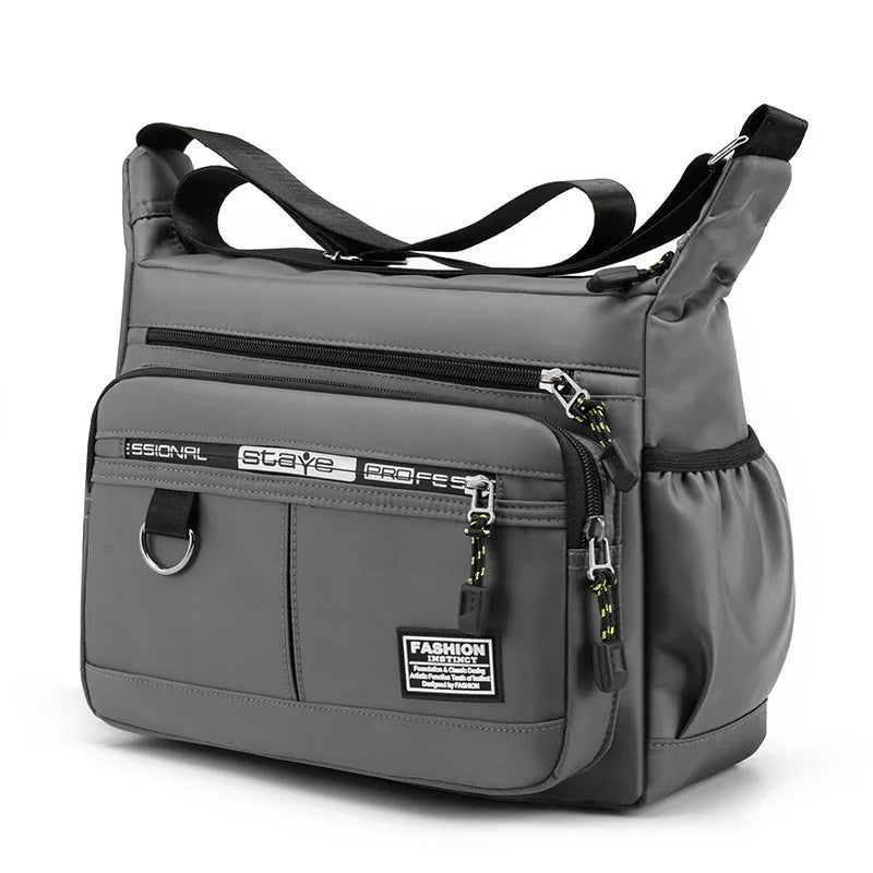 Men's Oxford Crossbody Bag grey