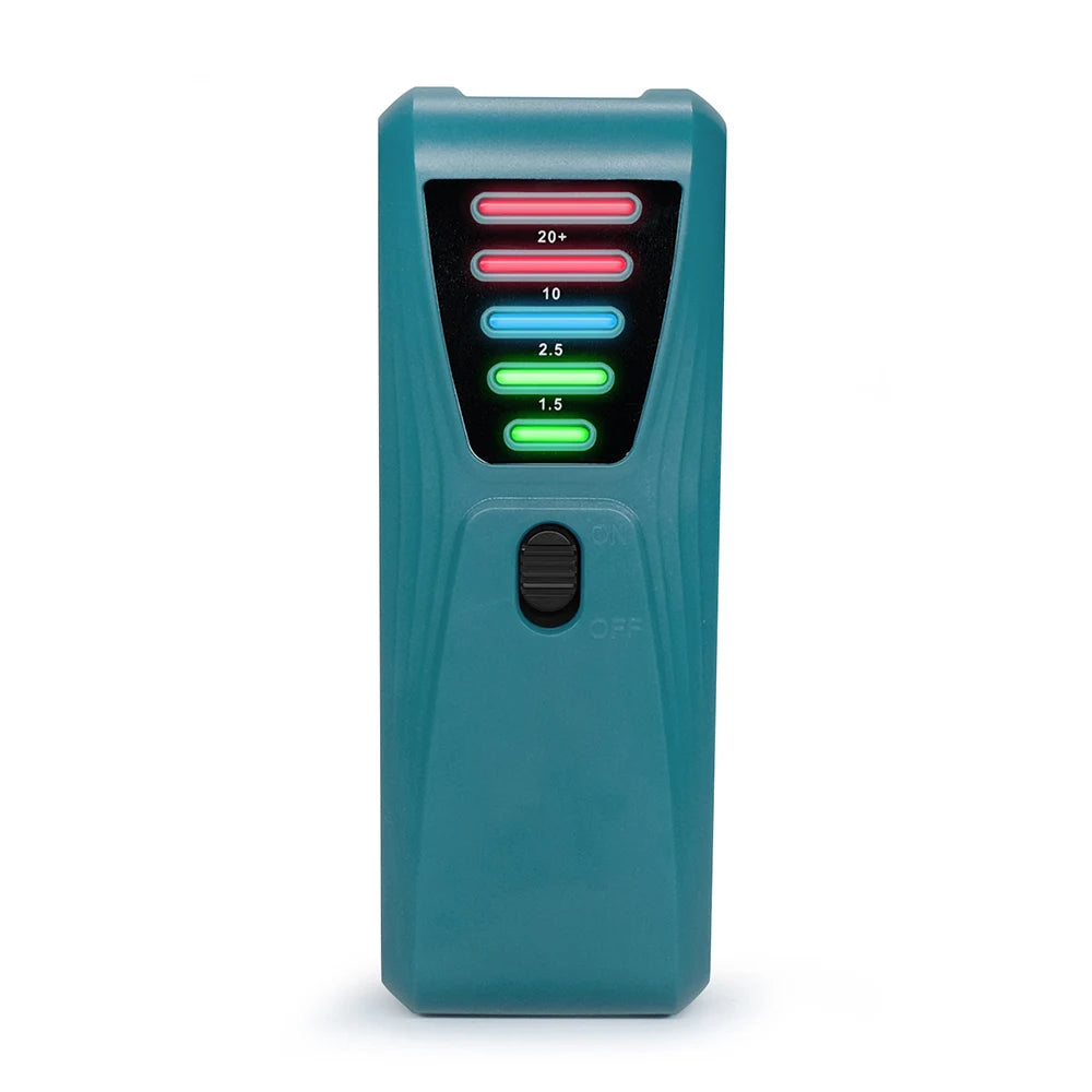 LED EMF Meter 0-20 MilliGauss &ndash; Five Color LED Indicator Cyan