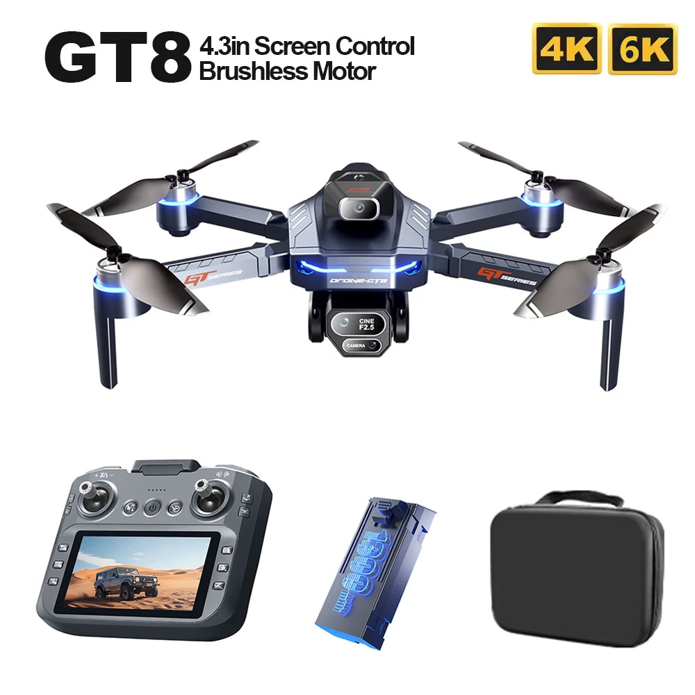 GT8 RC Drone &ndash; Obstacle Avoidance Foldable Quadcopter