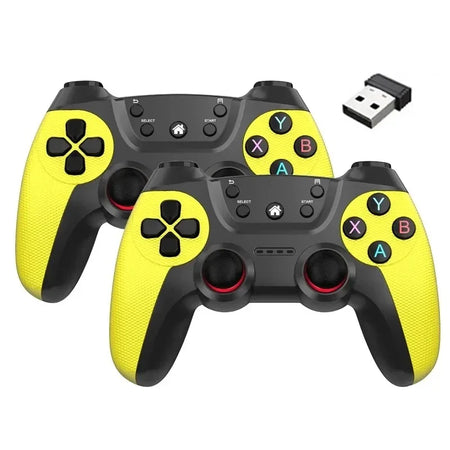 BOYHOM Wireless Doubles Game Controller &ndash; 2.4G Connectivity Yellow