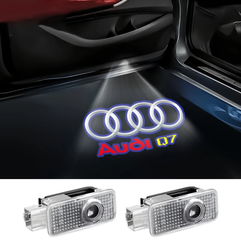 Car Door Logo Led Welcome Light For Audi - Ultra Bright