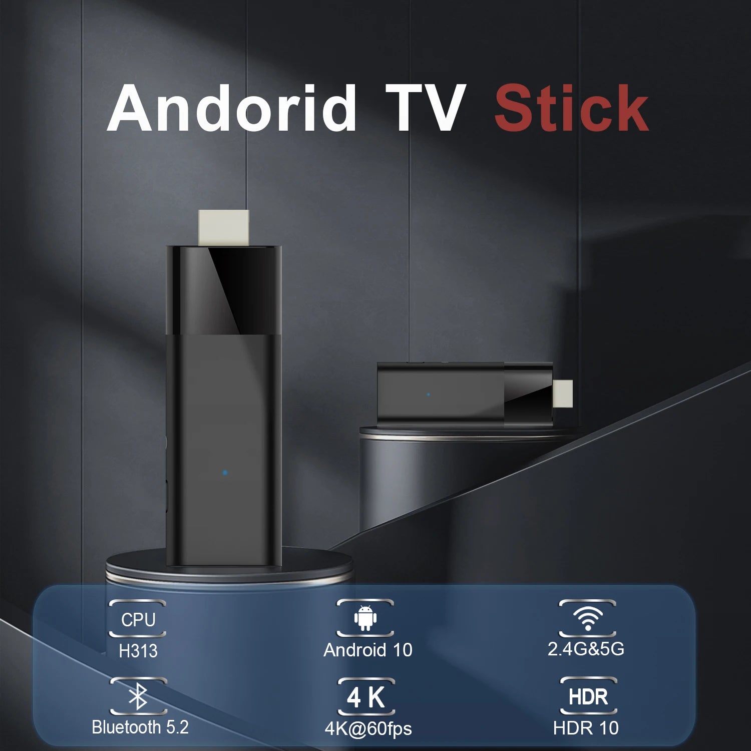 Mortal Q6 Mini 4K Smart TV Stick with Android 10 and Bluetooth 5.2