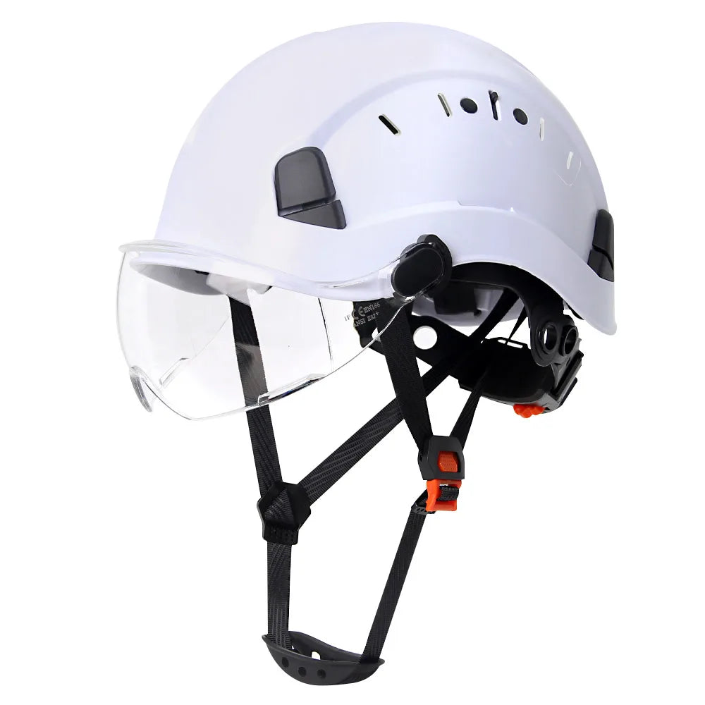 Aolamegs SF06 Safety Helmet With Goggles &ndash; Comfortable White B