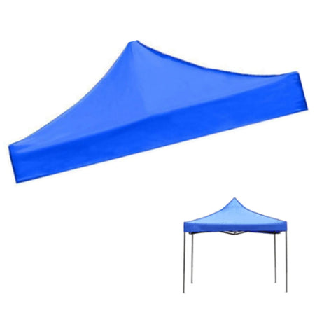 Canopy Tent Top Oxford Cloth Blue Foldable &ndash; UV Proof