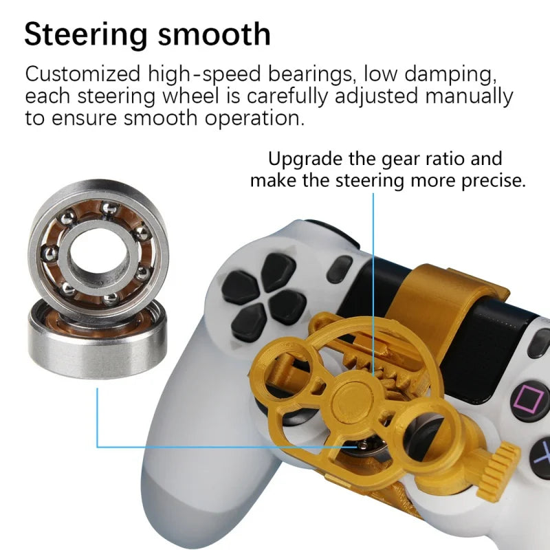 Mini Steering 3D Printing Wheel &ndash; Wireless Racing Game Controller for PS4
