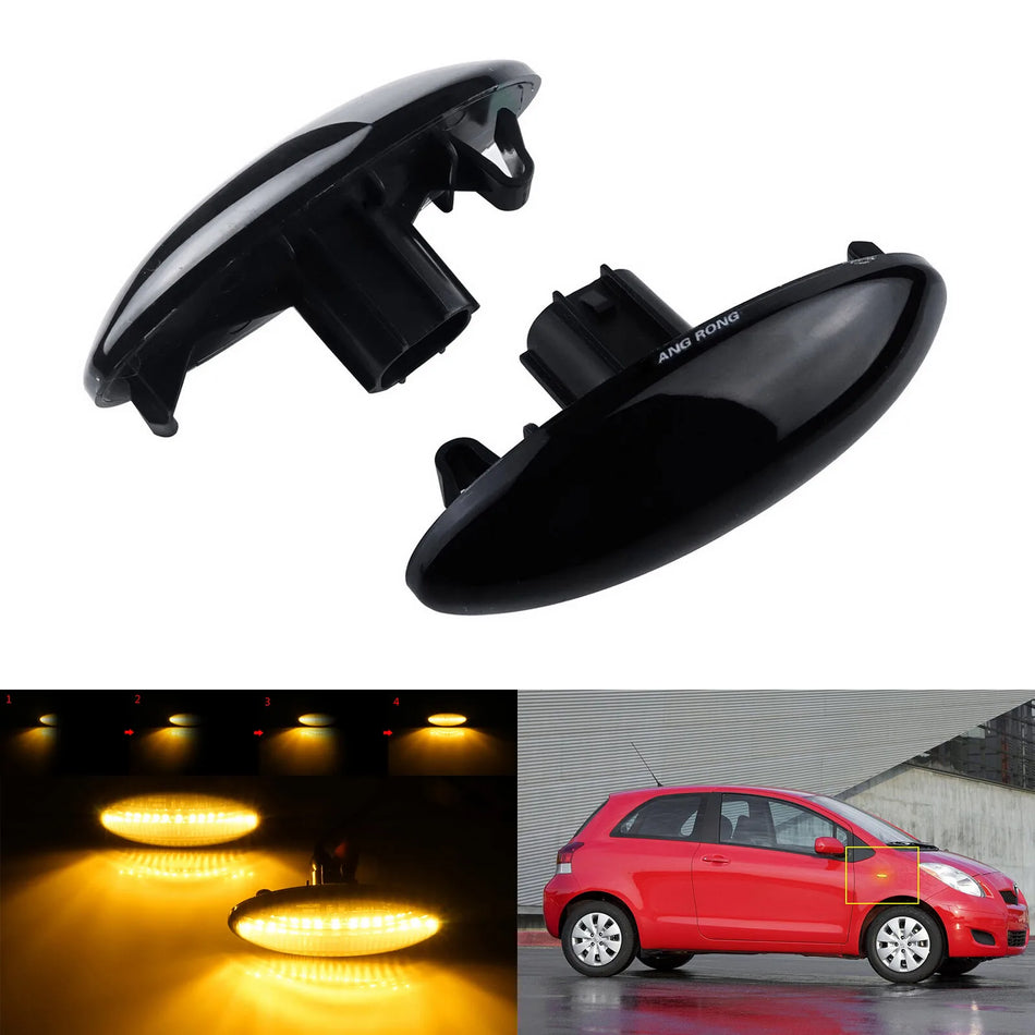 Paar Dynamische LED-Seitenblinker für Toyota Auris E15 RAV4 III Yaris P9