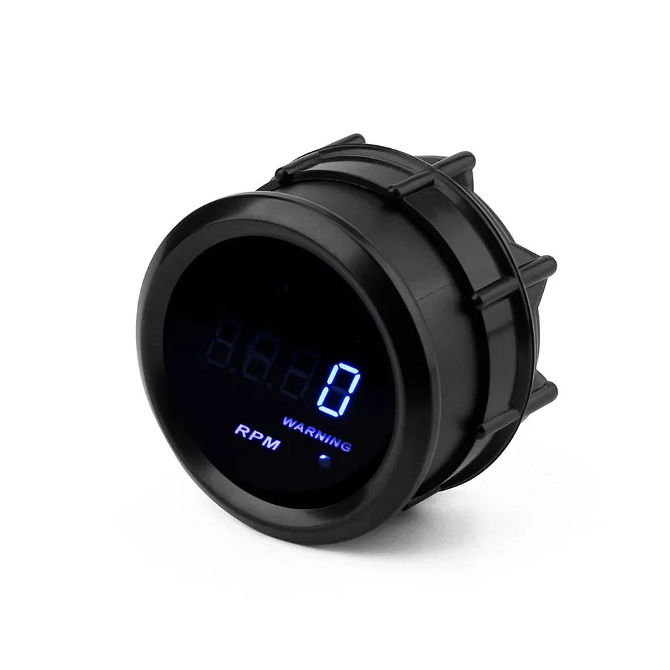 52mm Skaitmeninis Tachometras 12V Mėlyna LED 4/6/8-Cilindrų Automobiliams, ABS Korpusas