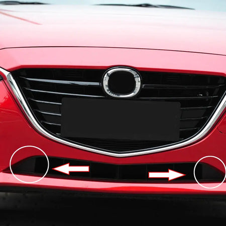2Pc Front Bumper Trim Cover Cap For Mazda 3 Axela 2014 2015 2016 Car Replacement Right Left Lower Grille BHN1-50-101 BHN1-50-102 by InterCyprus Trading Ltd
