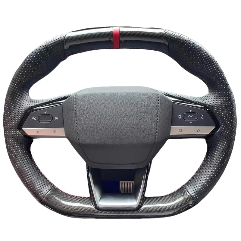 Stuurwielhoes met koolstofvezeldesign voor Changan UNI-V, CS55plus, CS75plus en Qiyuan Q05