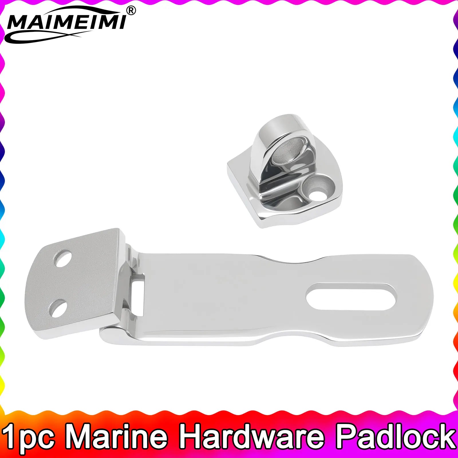 1Pc Marine Padlock 3 Inch 316 Stainless Hasp &ndash; Heavy Duty Default Title