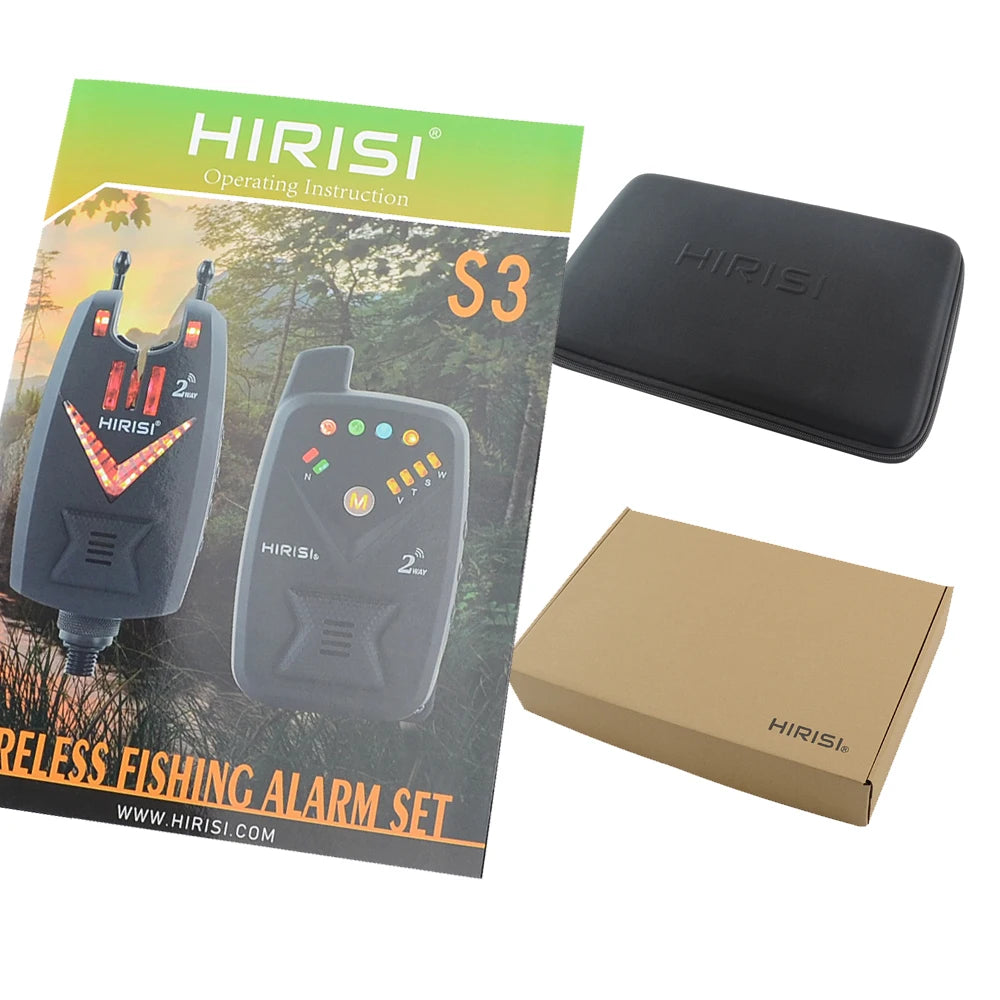 Wireless Carp Fishing Alarm Set S3 with Remote Control and LED Indicators