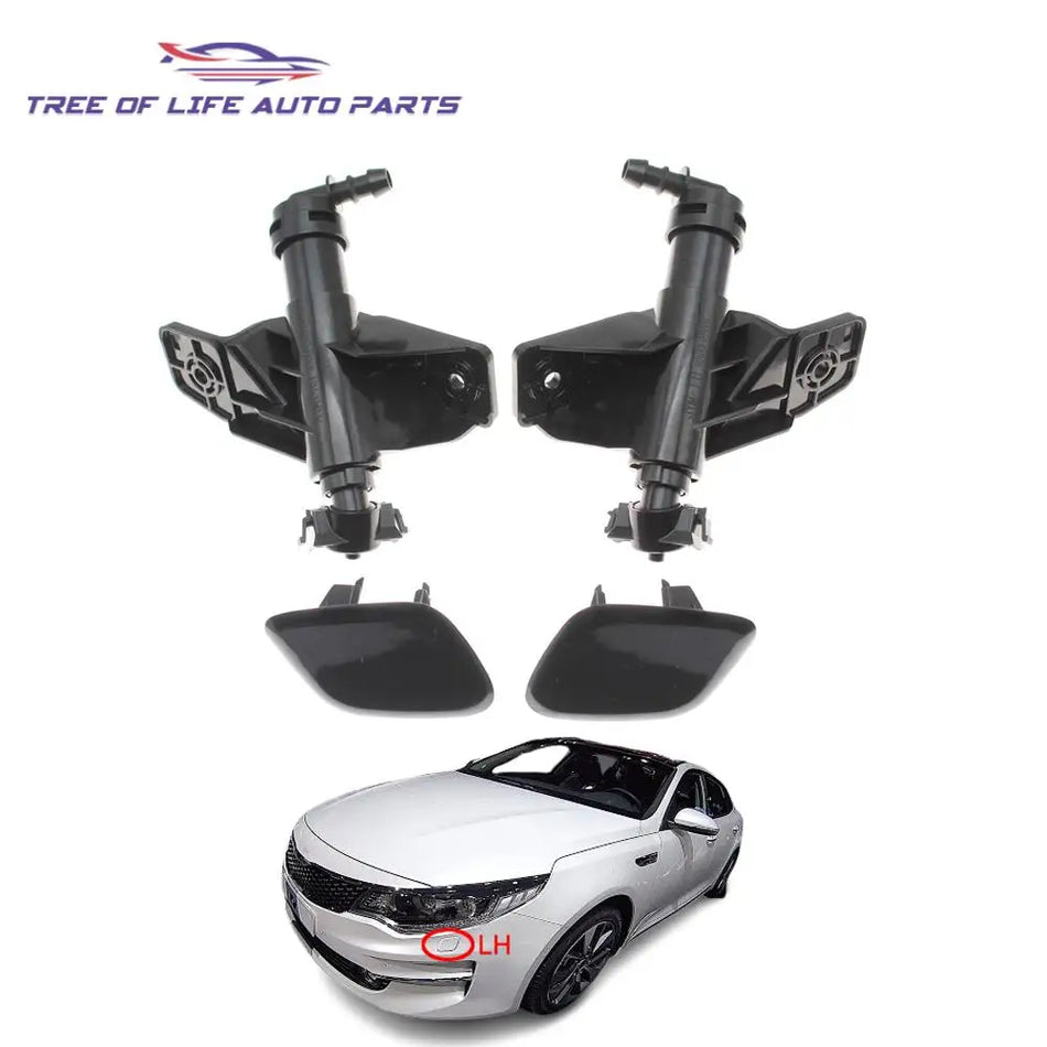 Zestaw dysz spryskiwaczy reflektorów do Kia Optima K5 2015-2018 z pompą i osłonami
