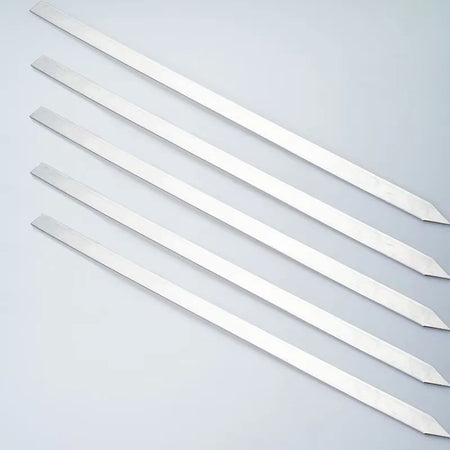 Premium 50cm Stainless Steel BBQ Skewers for Perfect Grilling 5pc