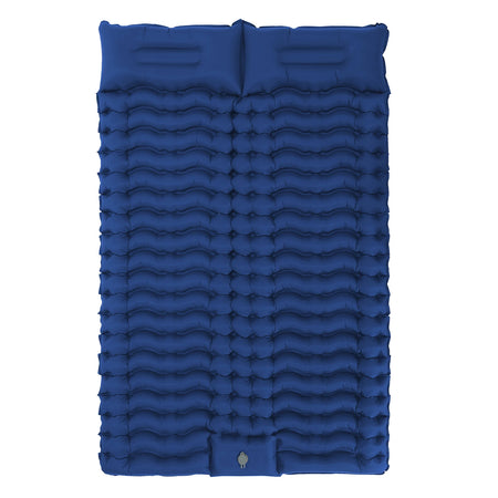 Tomshoo Camping Sleeping Pad 79in &ndash; Built-in Inflator Pump Blue
