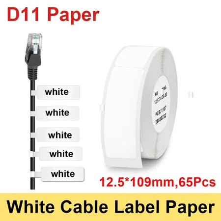 Marklife Mini Bluetooth Thermal Label Printer - Compact &amp; Portable Ink-Free Sticker Maker 65pcs paper a