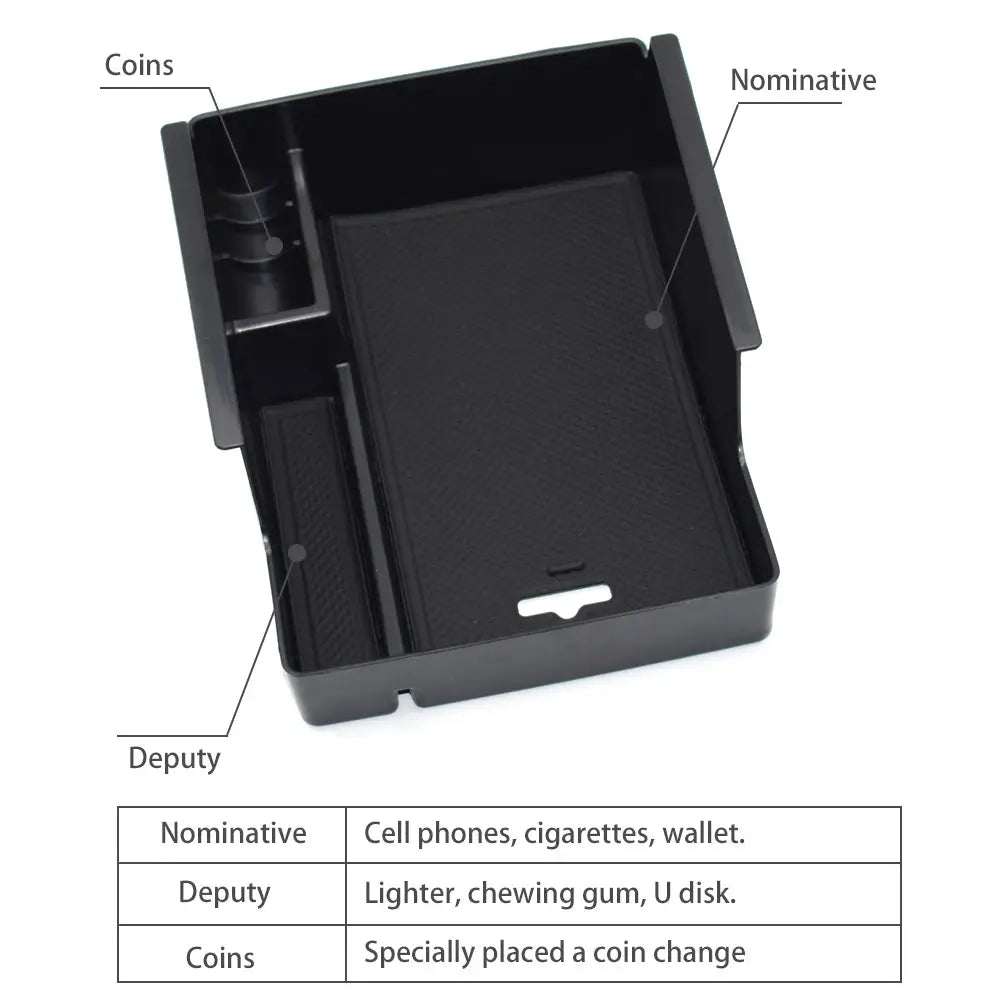 Armrest Storage Box For Chevrolet Malibu 2016 2017 2018 Center Console Bin Glove Tray Holder Case Car Organizer by InterCyprus Trading Ltd