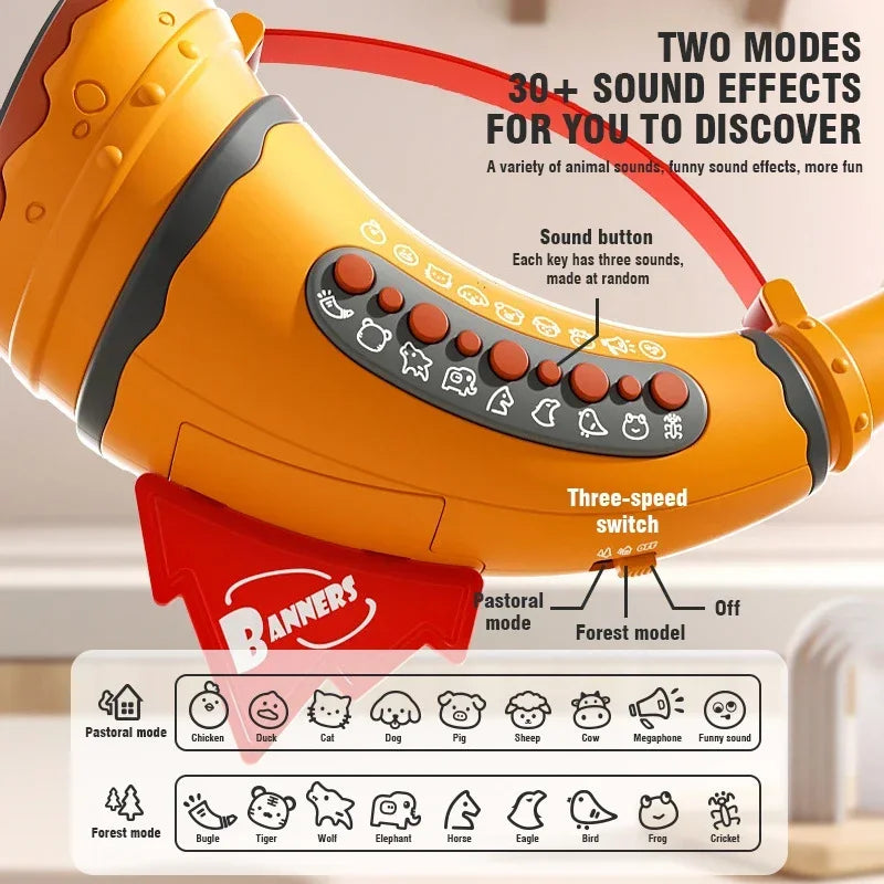 Animal Sound Horn Trumpet Sound Maker - Educational Toy