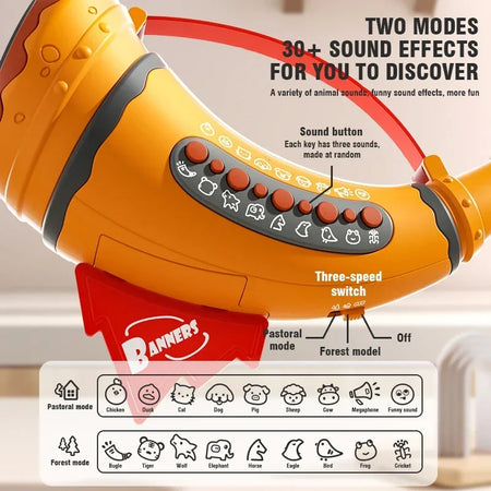 Animal Sound Horn Trumpet Sound Maker - Educational Toy