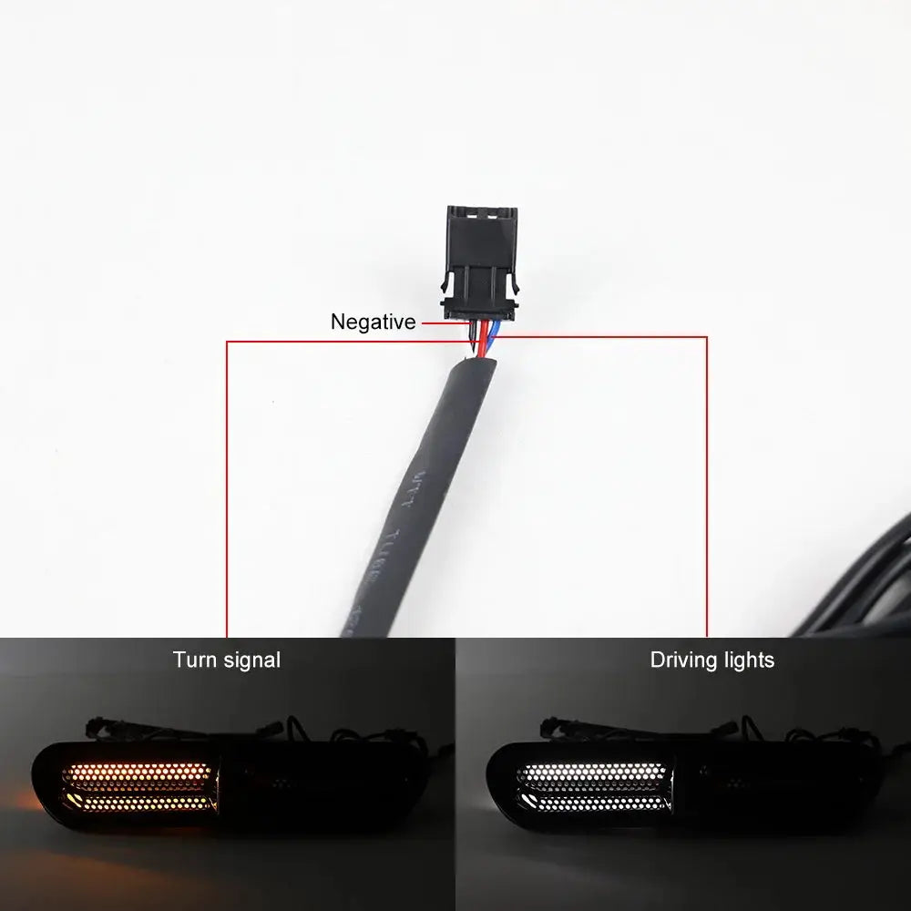 LED Fairing Vent Trim Insert Light DRL Turn Signal Light for Touring Street Glide Ultra Limited 2014-2024 Motorcycle Accessories by InterCyprus Trading Ltd