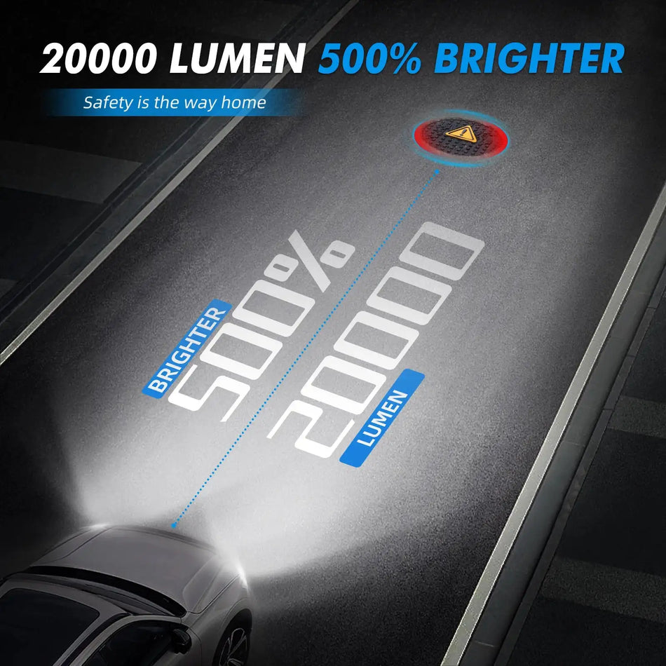 Bevinsee H4 H7 H11 100W LED Koplamp Kit 6000K 12V