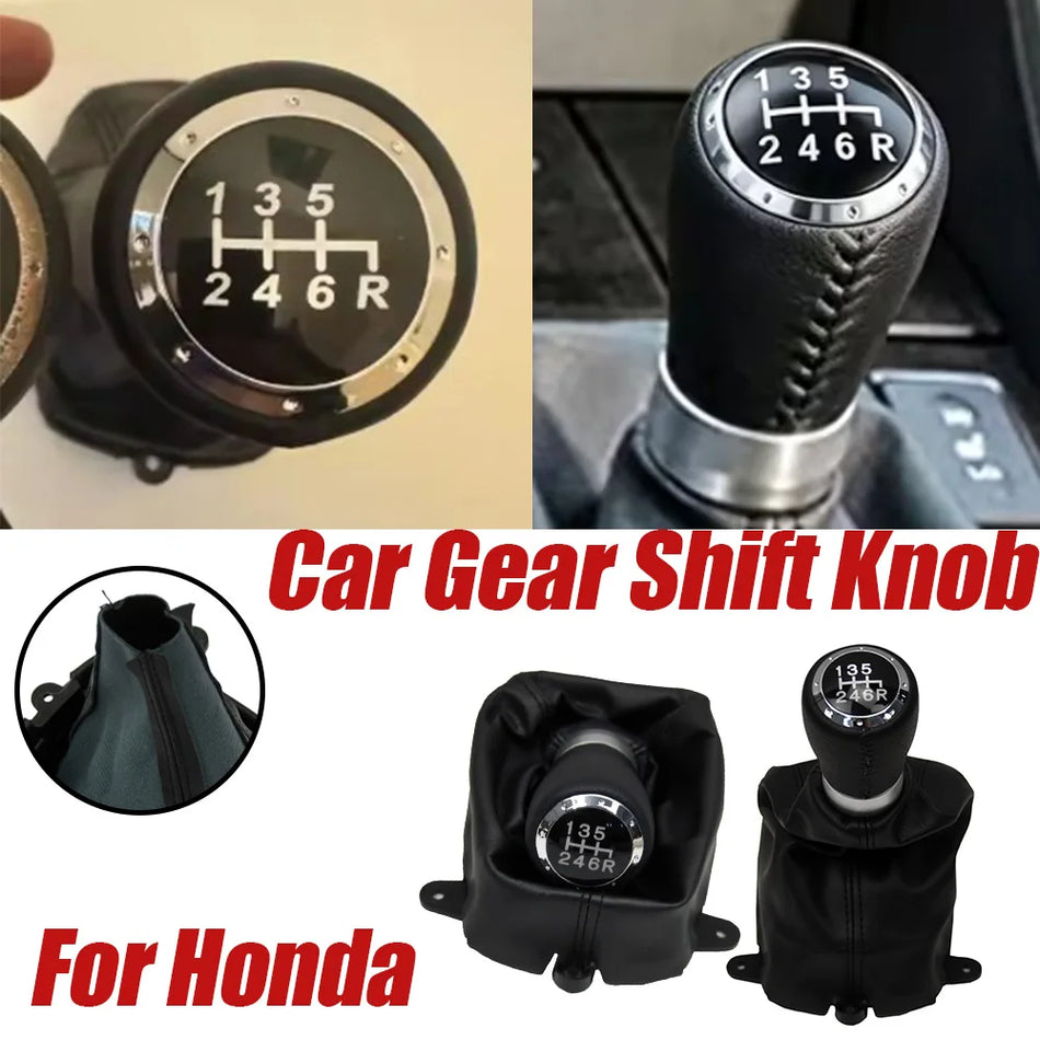 Gear Shift Knob ABS Leather for Honda Accord MK8 2008-2014