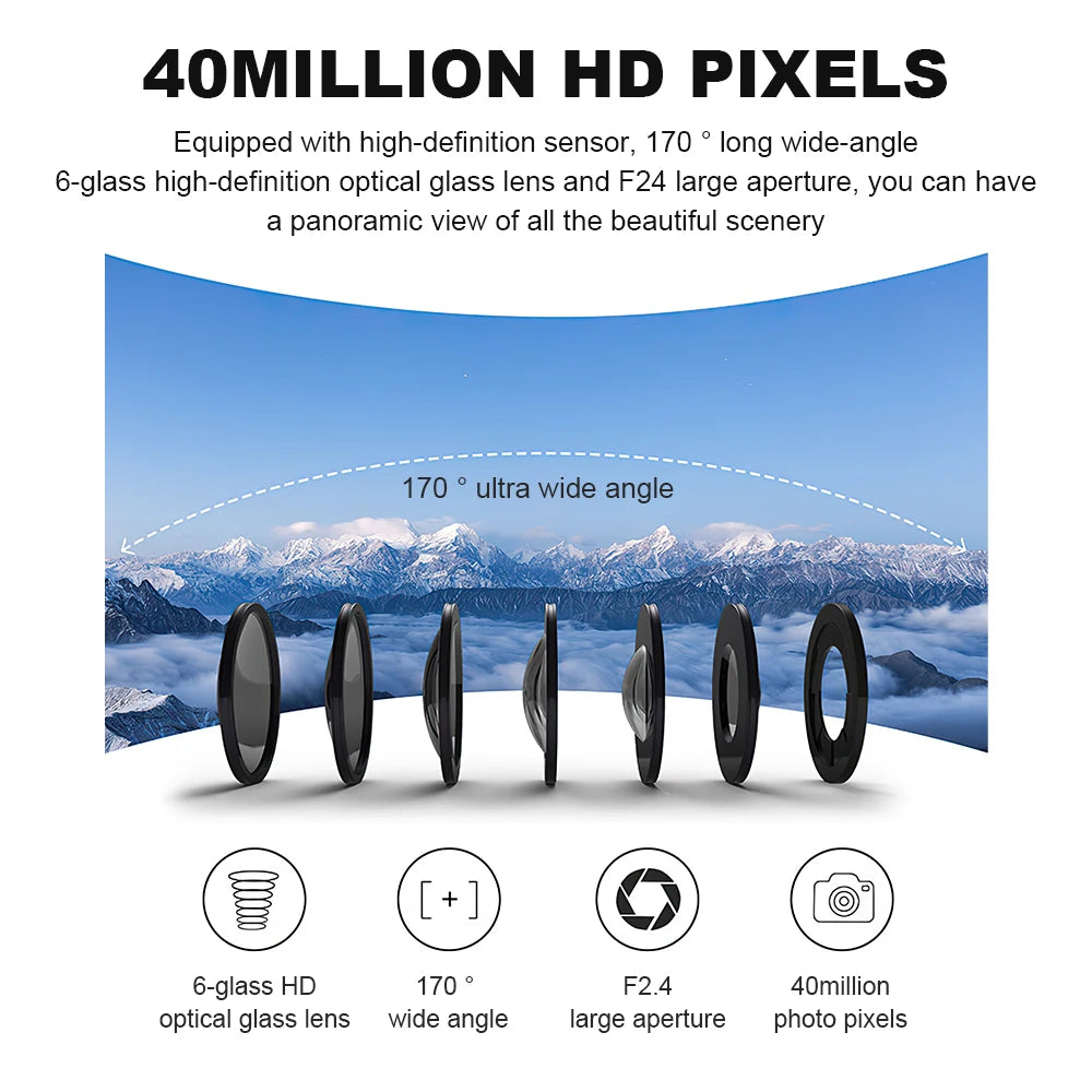 4K HD Wifi Camera &ndash; 170 Degree Wide Angle and Waterproof Design