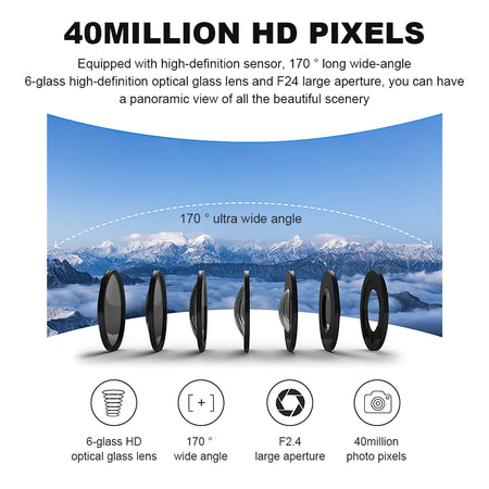 4K HD Wifi Camera &ndash; 170 Degree Wide Angle and Waterproof Design
