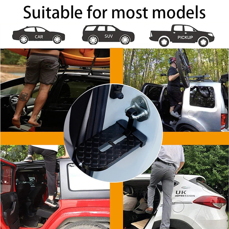 Foldable Car Roof Rack Step &ndash; Aluminium Alloy Safety Pedal