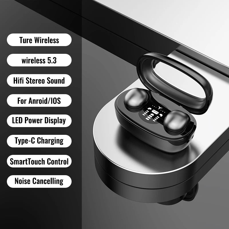 Mini Sleep Invisible Earbuds &ndash; Active Noise Cancellation Black