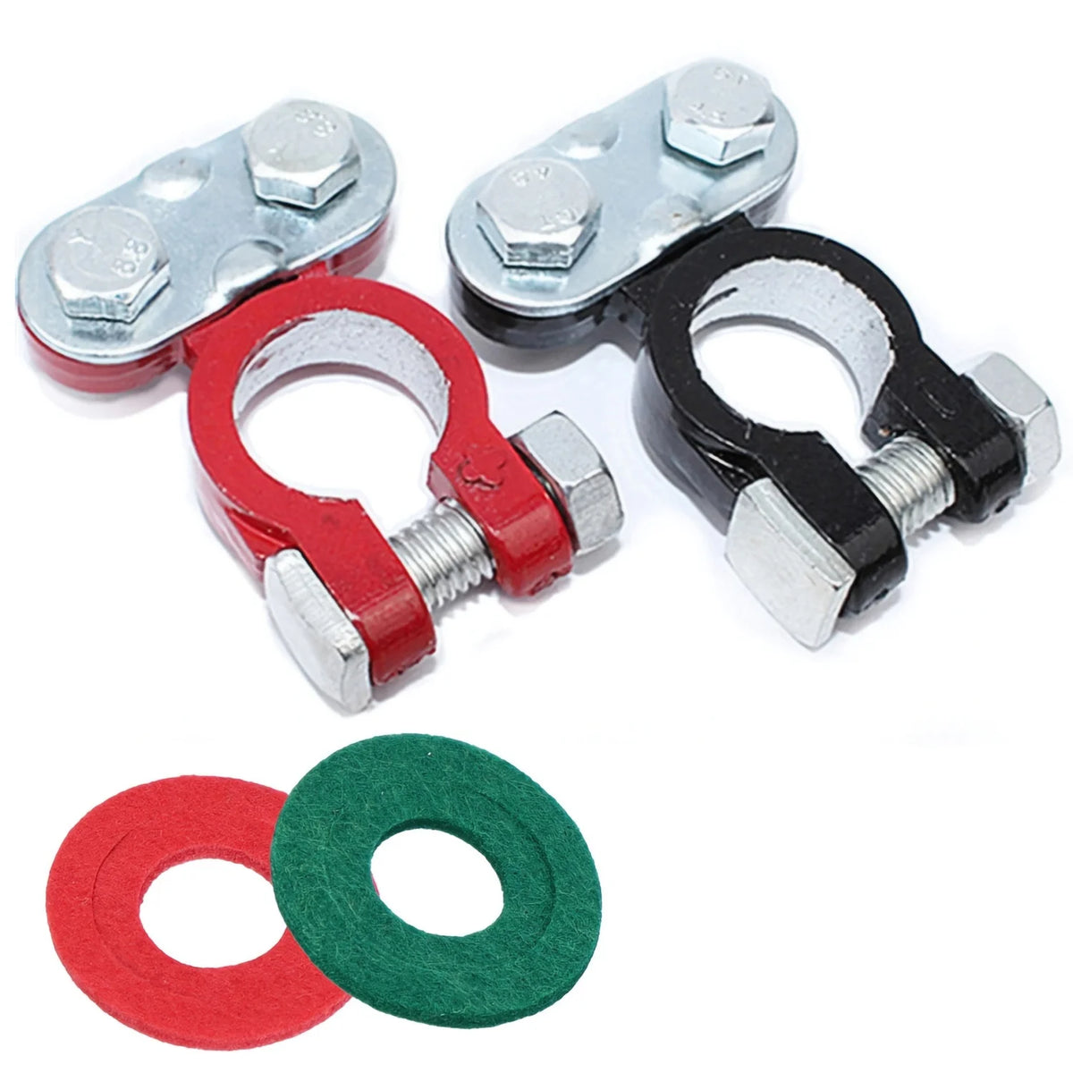 Heavy-Duty Quick Release Car Battery Terminal Clamps - Anti-Rust &amp; Reliable Style 1